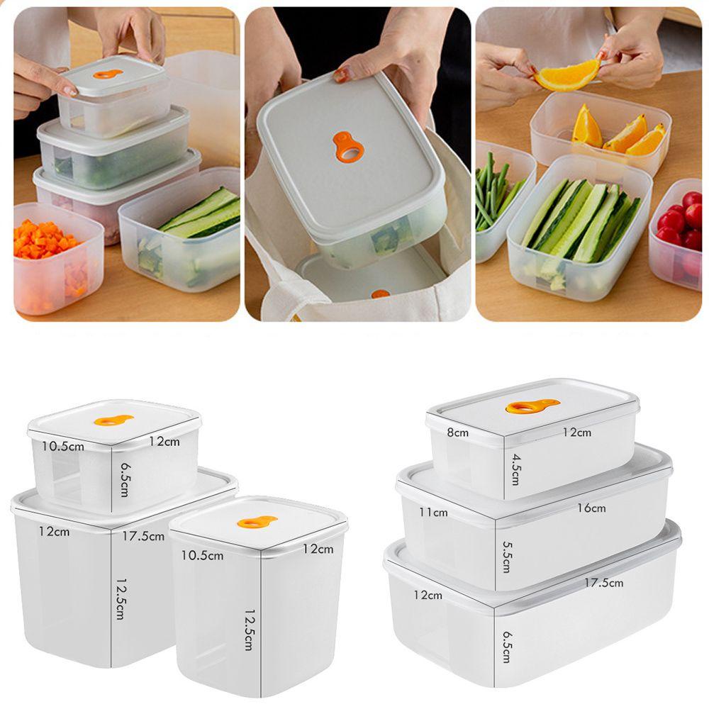 R- Toples Kontainer Makanan Anak Motif Bunga Dengan Nampan Susun Untuk Kulkas