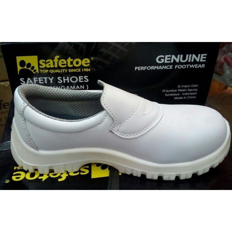Sepatu Safety Safetoe Putih DRACO WHITE L-7019 Safety Shoesh Safetoe