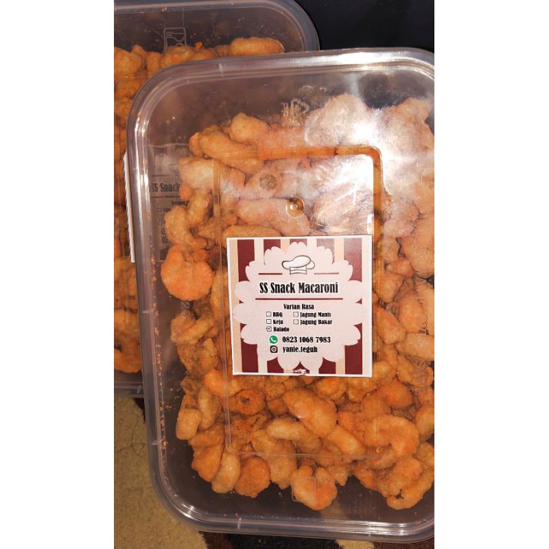 

(BELI 10 GRATIS 1)macaroni bantet/macaroni renyah/macaroni enak kemasanbox150gram