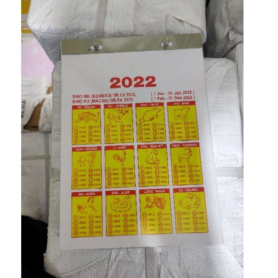 

acp08 Kalender Harian sobek besar 2022 / Kalender china sobek .,,.,.,