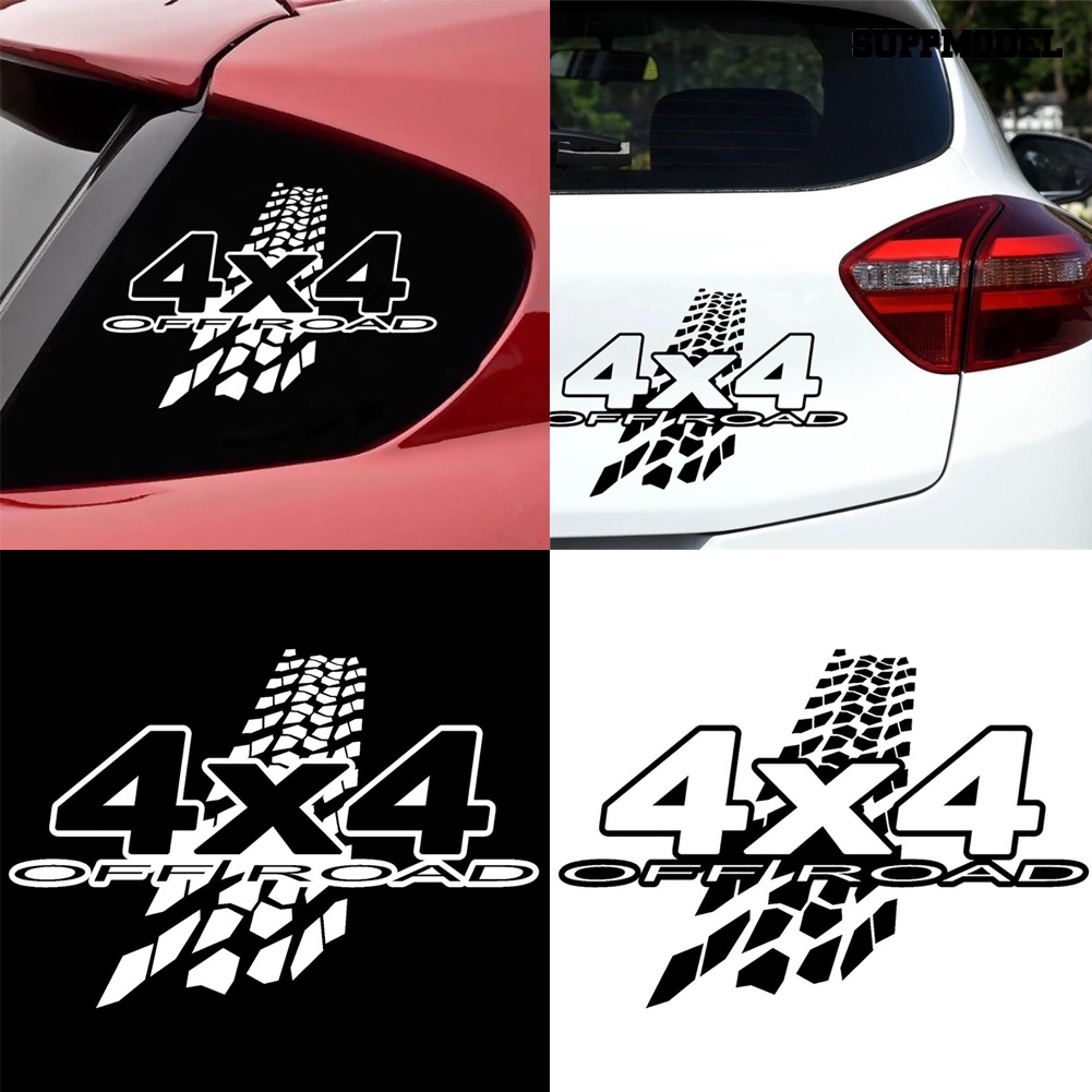 Stiker Decal Motif Tulisan 4x4 Off Road Untuk Dekorasi Body / Jendela / Bumper Mobil