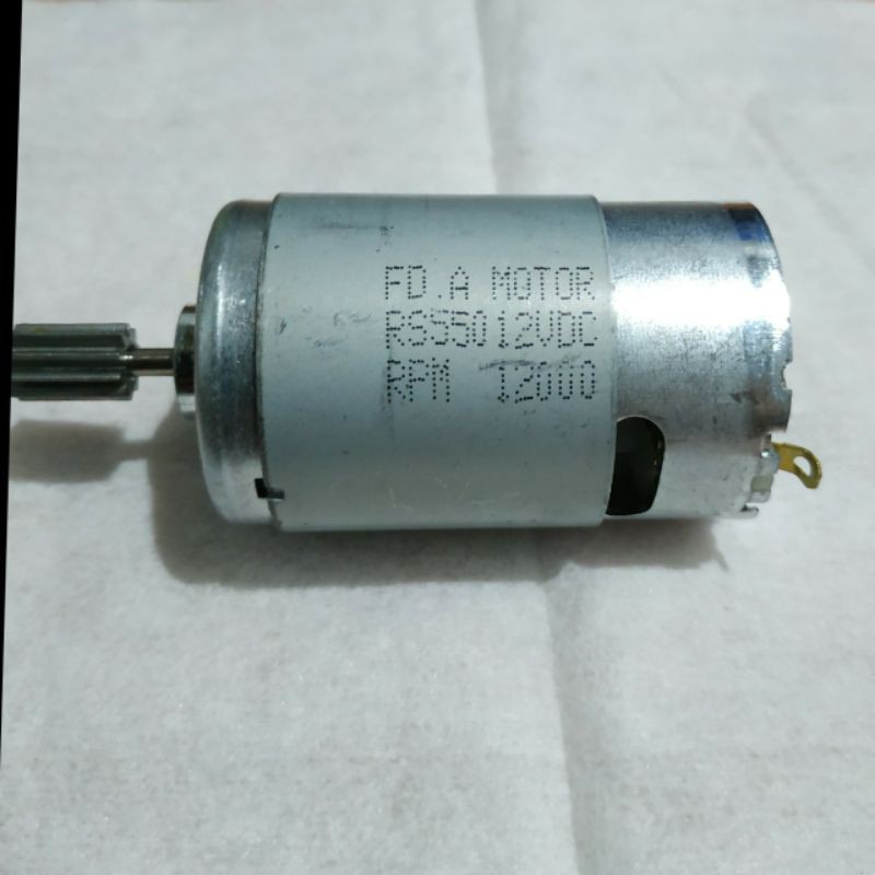 Dinamo Type 550 (Besar) 12V 12 Volt Dinamo Gearbox Besar Buat Mobil Motor Mainan Aki Anak