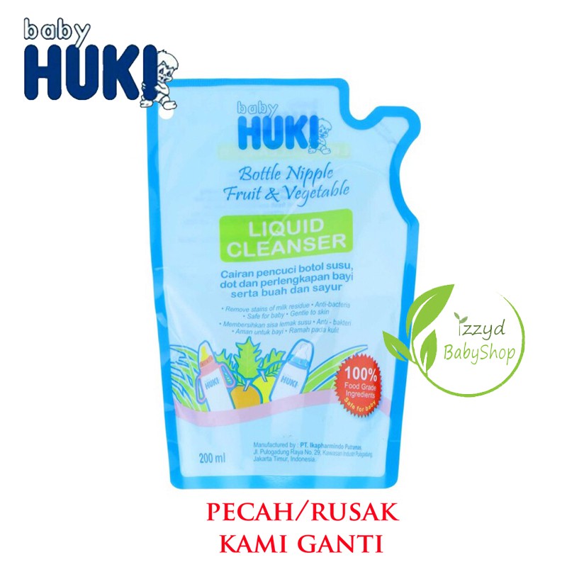 SWEETY Baby atau Huki Liquid Cleanser 200ml / Cairan Sabun Pencuci Botol Susu 200 ml