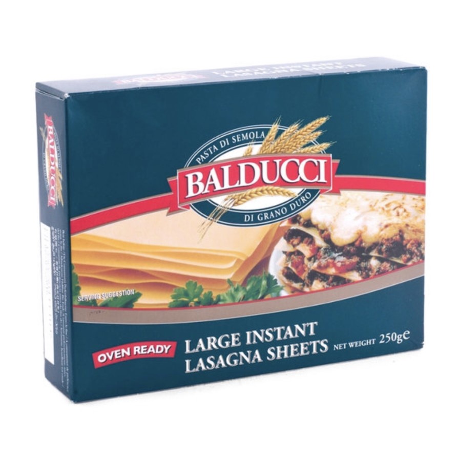 

San Remo Balducci Pasta Lasagna Instant Large Sheet 250gr Kulit 250 gr