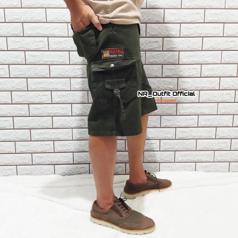 Kargo Jumbo Jeans 7/8 Pria Bordil Tactical Celana Pendek Cargo Cowok Big Size DKV 27-44