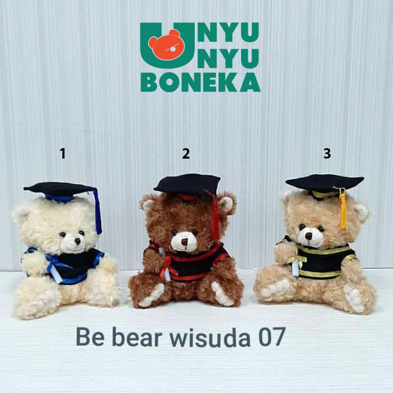 Boneka toga wisuda teddy Bear 30cm graduation souvenir campus bear beruang toga