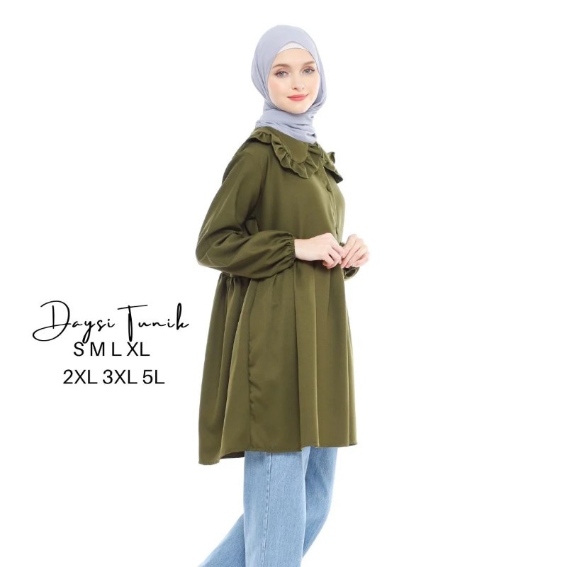 Size S M XL XXL 3XL 4XL/5L- Daysi Tunik - Tunik Jumbo - Atasan Jumbo - Atasan Wanita Big Size - Baju