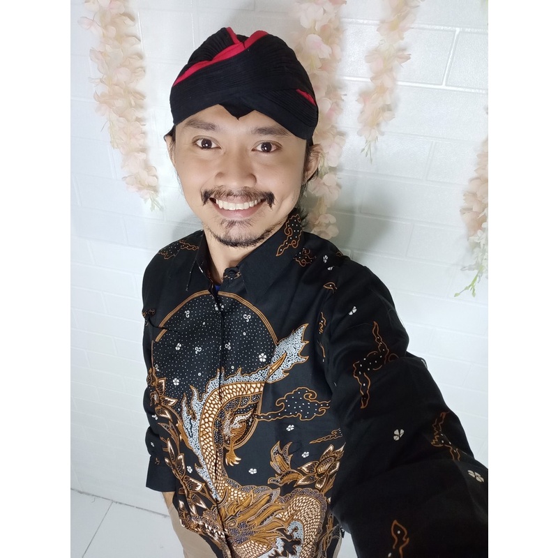 NAGA LINTANG LONG SLEEVE KHARIS KEMEJA BATIK SOLO PRIA LENGAN PANJANG LAPIS FURING ATASAN PREMIUM
