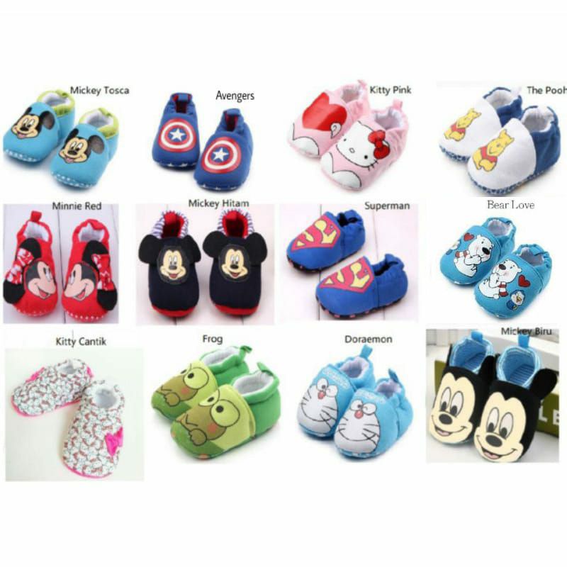 Sepatu Bayi / Prewalker Bayi Motif Lucu dan Imut