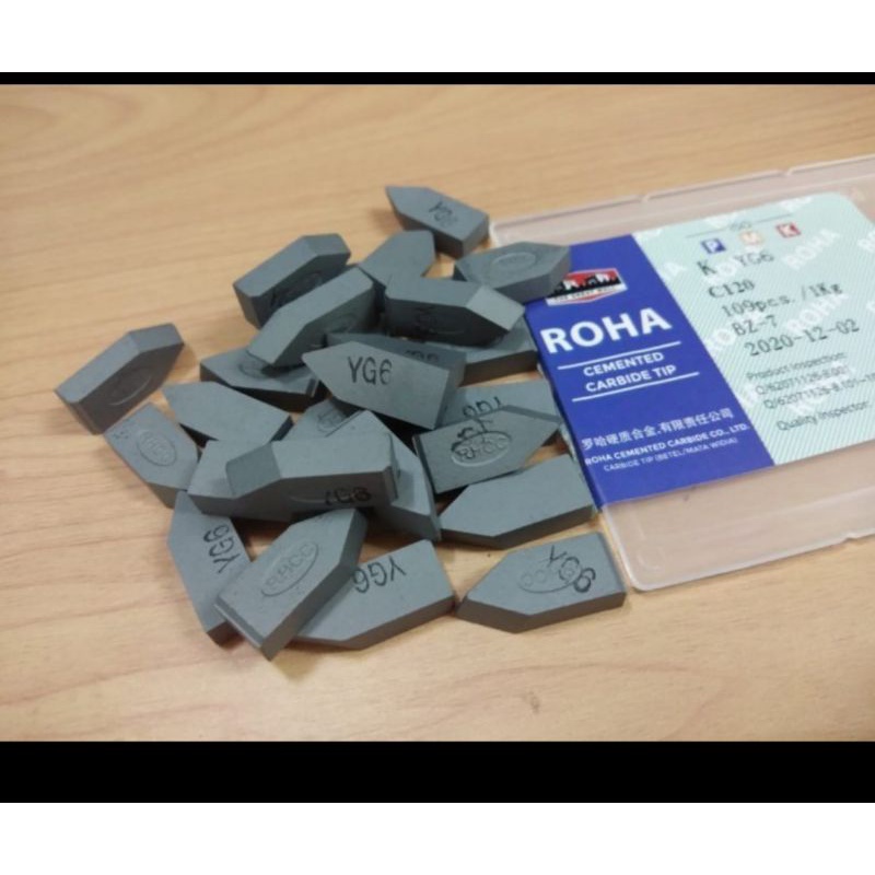 Mata widia baja bor untuk sumur bor tipe 120 ukuran 8x 20