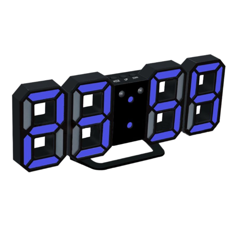 Btsg Jam Alarm Digital LED 3D Desain Modern Untuk Dinding / Meja