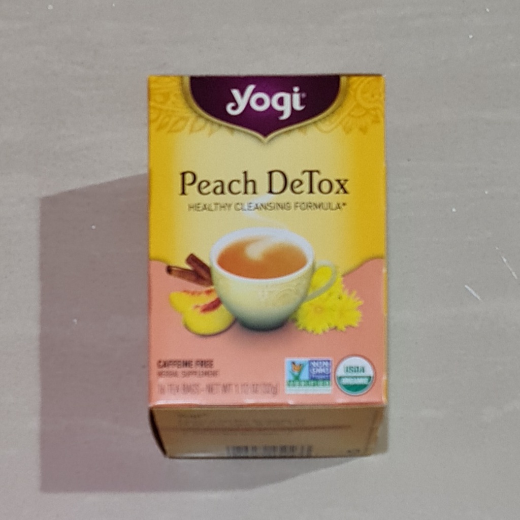 Teh Yogi Tea Peach Detox Healthy Cleansing Formula 16 x 2 Gram