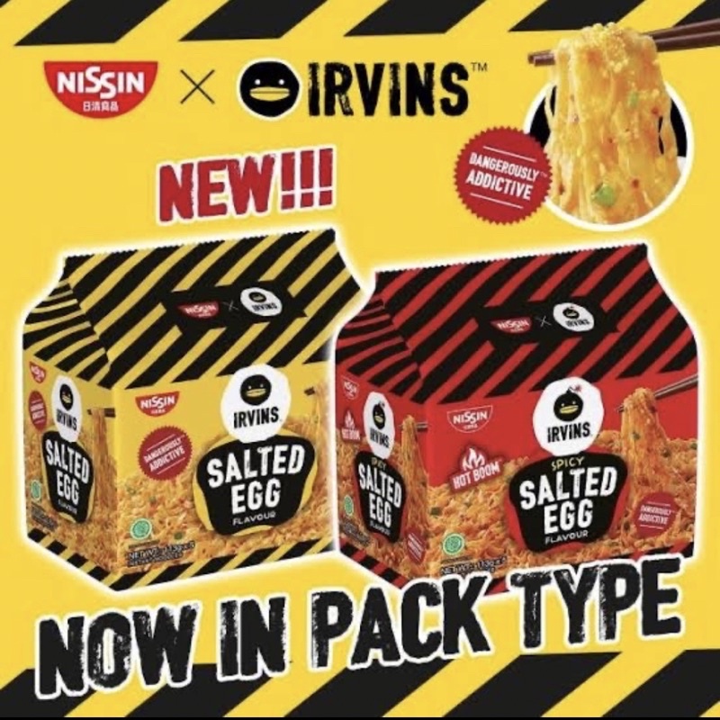 Nissin Irvin Instant Noodle Salted Egg