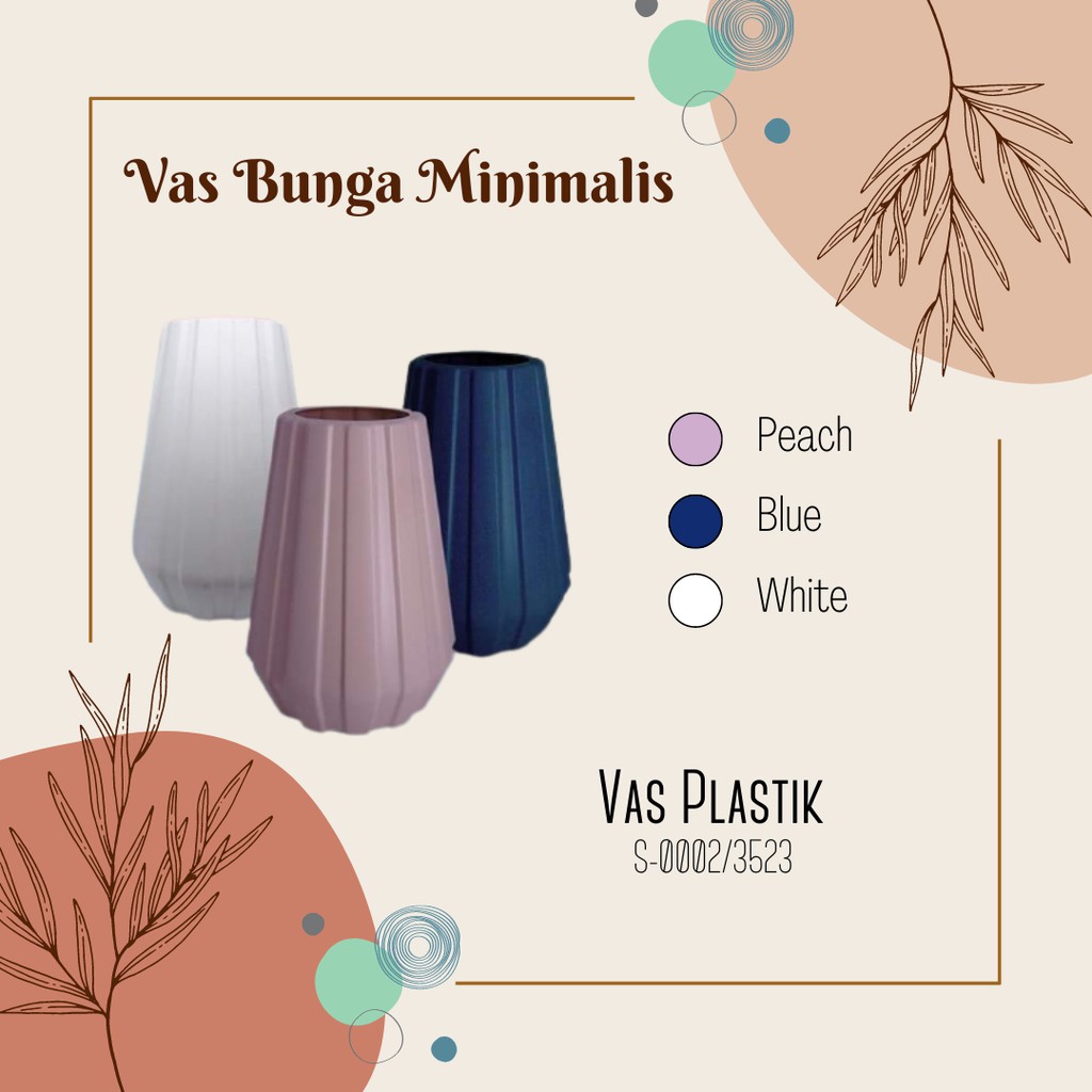 [VAS PLASTIK] Vas Bunga Minimalis Murah Berkualitas Dekorasi Rumah