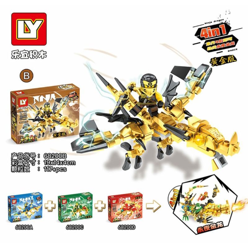 Mainan anak lego ninja go Dragon action figure