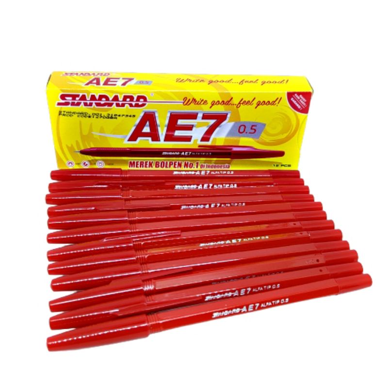 [ERA] Bolpen pulpen standard AE7 Pena Bolpoin AE-7 (12pcs)