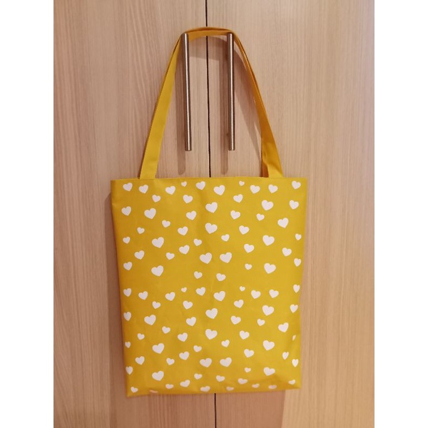 Tote bag semi canvas love love