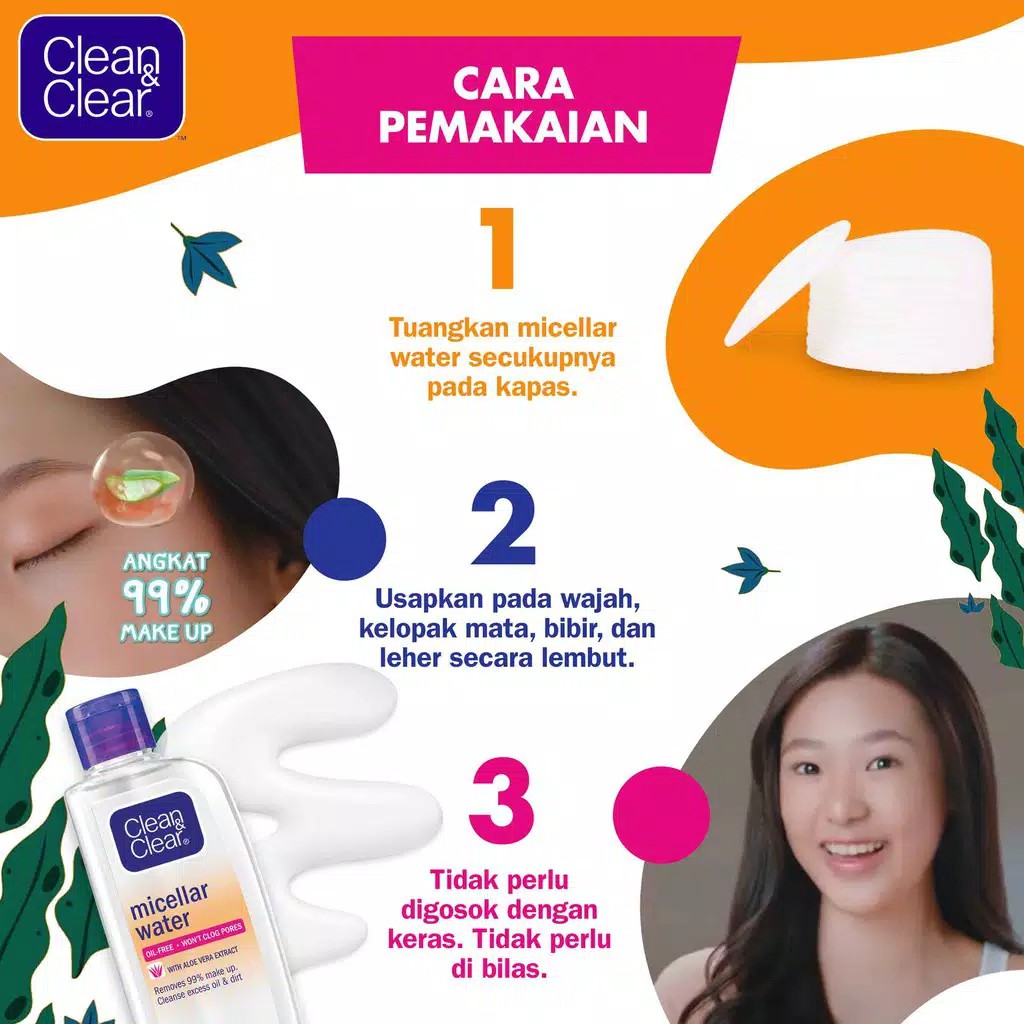 Clean &amp; Clear Micellar Water 100 ml [ORIGINAL]