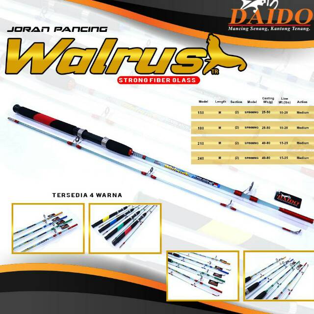 Joran Daido Walrus 180cm Warna Random