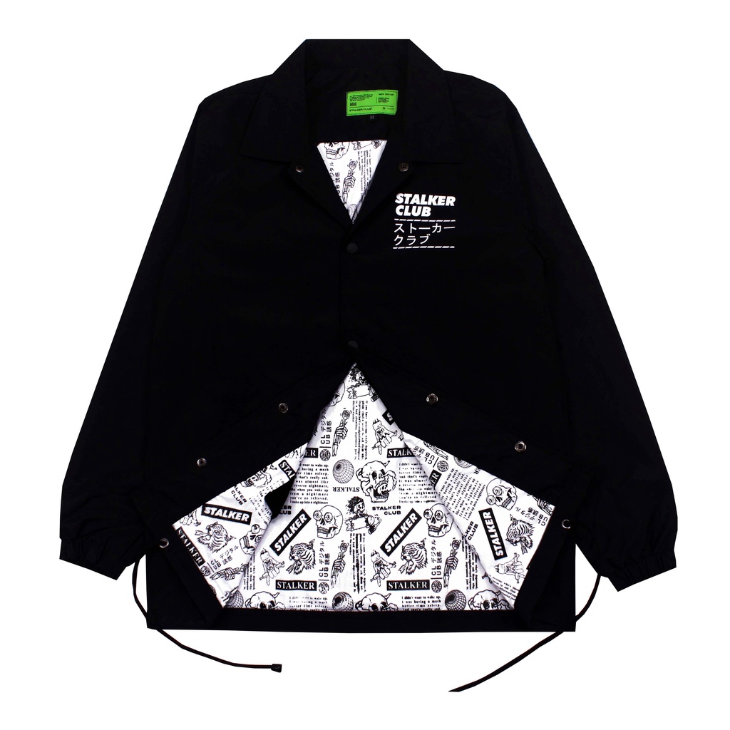 Stalker Jacket Coach - Nobble Deeds Hitam