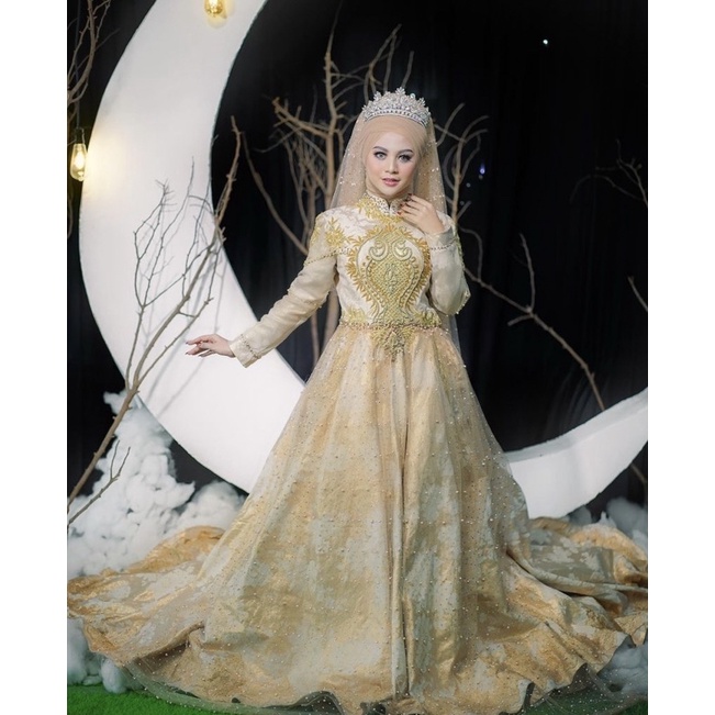 gaun pengantin preloved