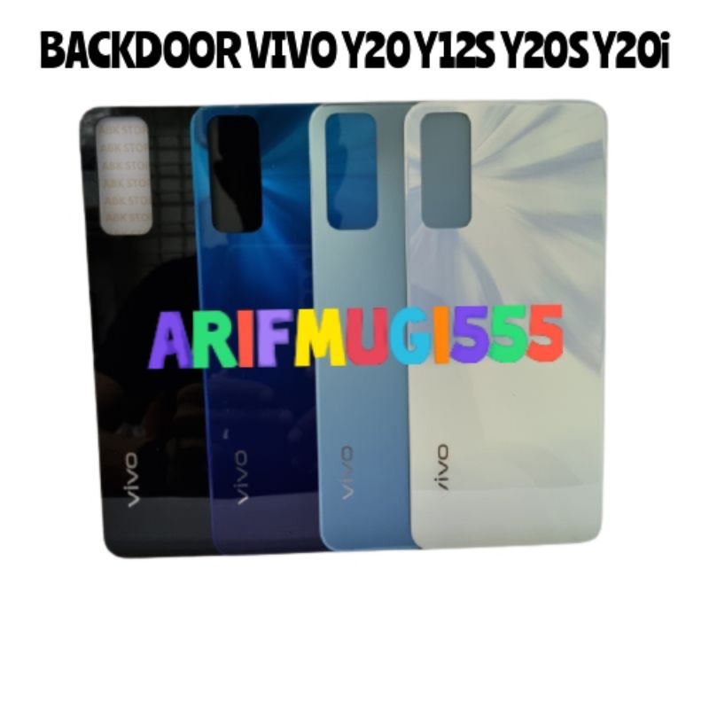 BACKDOOR BACKCOVER KESING TUTUP BATERAI VIVO Y20-Y20S-Y20i-Y12S ORIGINAL