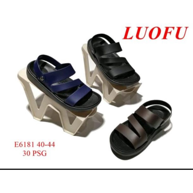 sandal loufu original size 40-44 sandal loufu cowok original