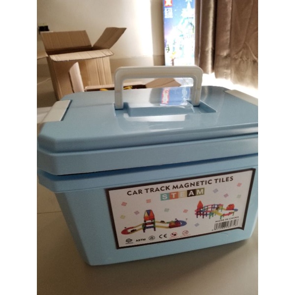 car track magnetic tiles preloved bekas mobil mainan anak toys lego puzzle