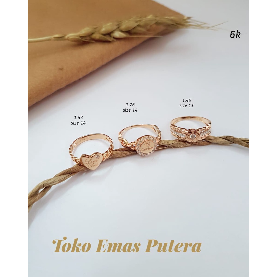 cin-cin emas asli model kadar 6K