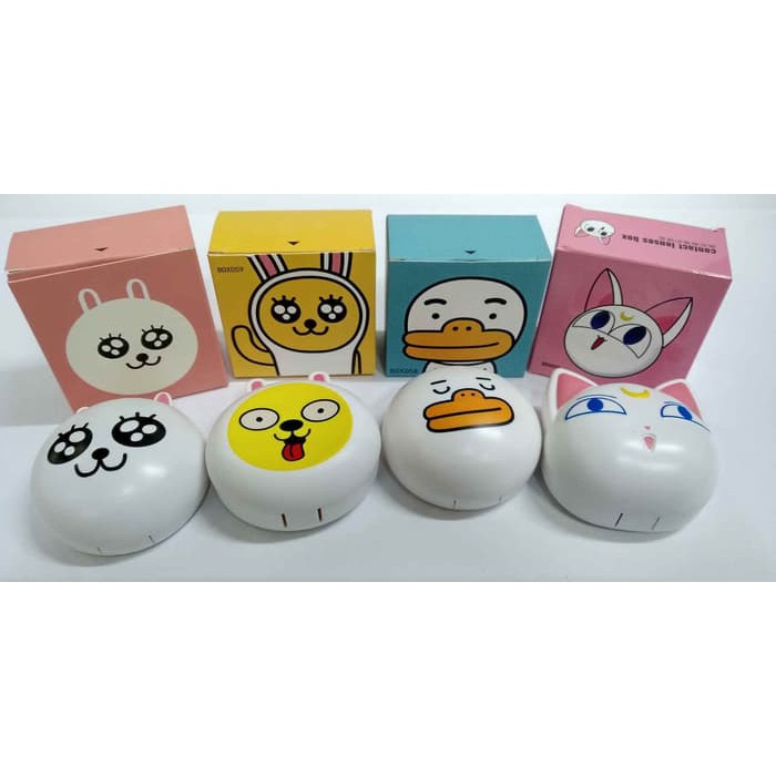 

Lencase Karakter kotak softlens tempat softlens BOX harunashopz