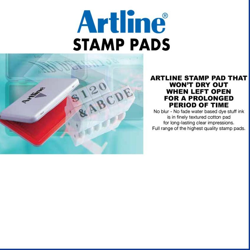 

[KODE KTBNV] STAMP PAD ARTLINE BANTALAN TINTA STEMPEL EHJU-2
