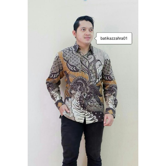 kemeja batik lengan panjang