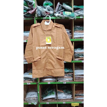Hem paramuka gesper/ Hem pramuka gesper wanita lengan panjang/ seragam sekolah/ baju pramuka