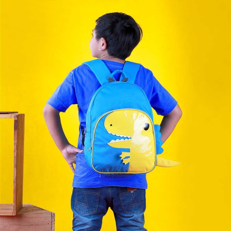 Tas Ransel Backpack Punggung Sekolah Anak Anak Laki Laki Pria Cowok Original Karakter Dino Premium