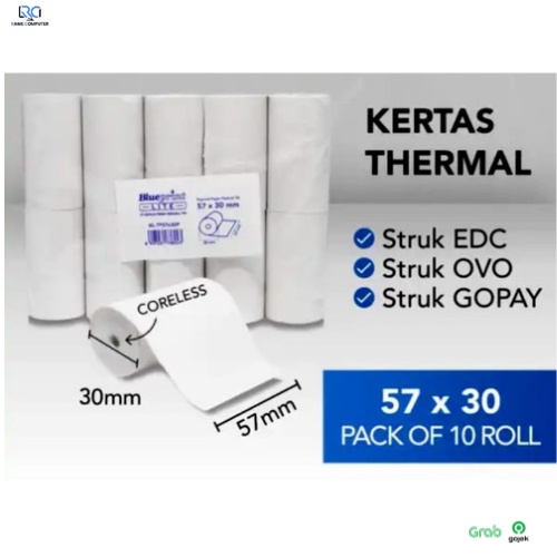 

Kertas Thermal/ Struk /Kasir/ EDC /Paper Roll 58x30 mm