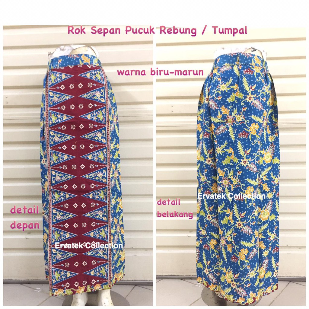 Rok Sepan Tumpal ST30 Motif Betawi | Rok Batik Tumpal | Bawahan Kebaya