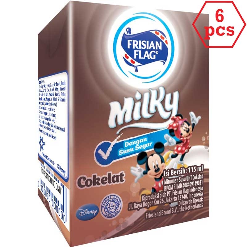 

FRISIAN FLAG UHT Milky Cool Choco 115ml 6pcs