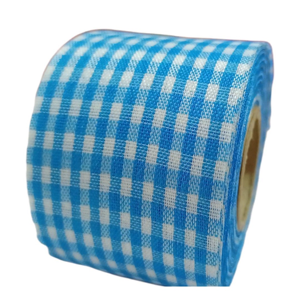 

Pita Kotak Biru Muda Ukuran 2 inch / 5cm Per Roll