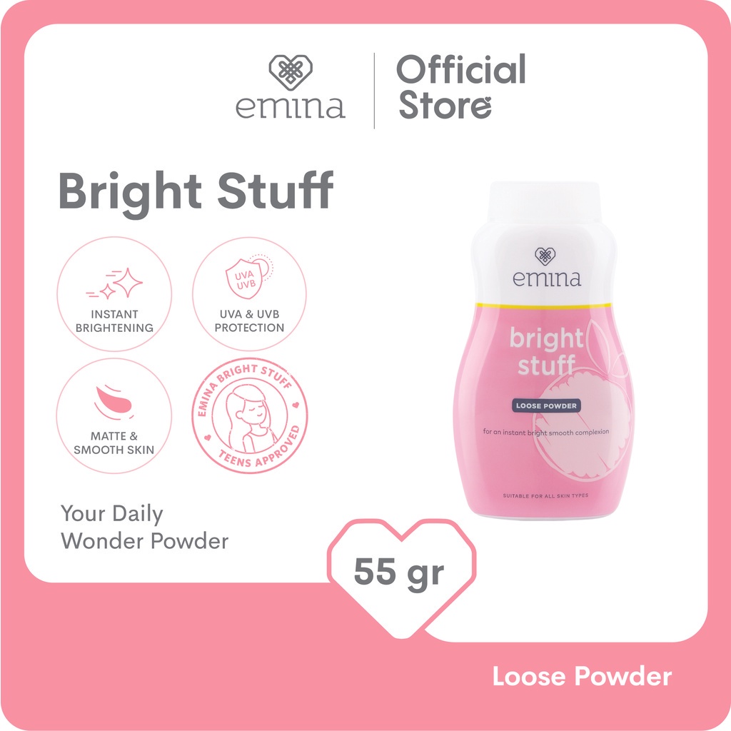 Emina Bright Stuff Loose Powder 55 g - Bedak Tabur