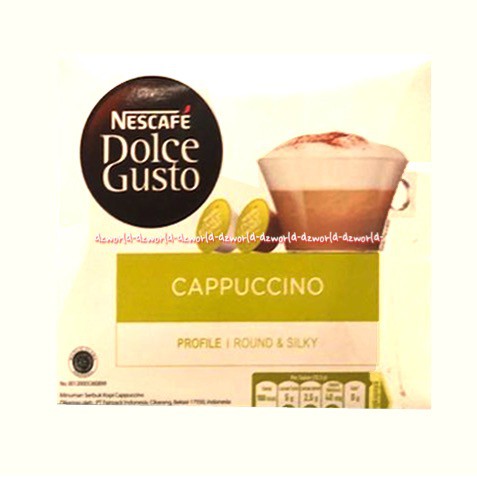 Nescafe Dolce Gusto 16Capsule Cappuccino Kopi Arabika Dan Susu Capucino Coffee Seduh Dengan Mesin Neskafe Nescaffe