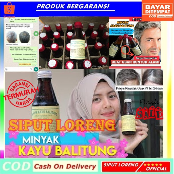 Minyak Kayu Balitung Belitung Penghitam Rambut Anti Uban Original Kalimantan