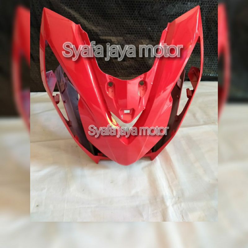 Tameng dasi depan beat fi 2020-2021 merah cabe original asli honda