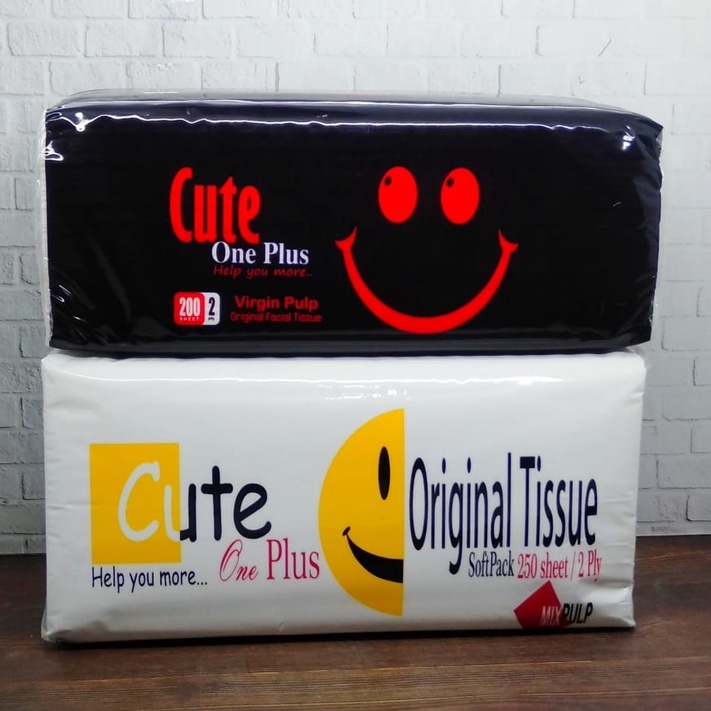 ^ KYRA ^ Cute One Plus Tisu Wajah Facial Tissue With Virgin Pulp Tebal Namun Lembut