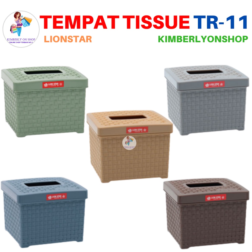 Tempat Tissue Kotak Tisu Segi Rato Square TR 11 Lion Star