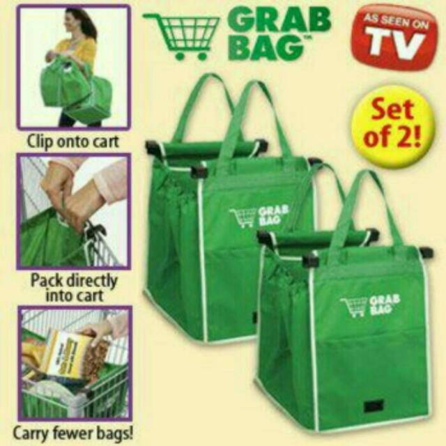 GRAB BAG Tas Kantong Belanja Serbaguna Praktis MURAH Go Green