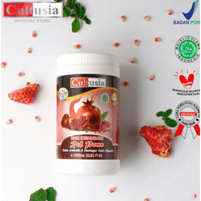 [CULTUSIA]CULTISIA CREAMBATH 1000ML/Creambath Spa Cultusia 1KG/Creambat Mentol/Sclap Mint/Creambat Rambut Rusak/Spa Rambut /Treatment Spa/CULTUSIA GINSENG-AVOKADO-KEMIRI-LISAH BUAYA-MANGGIS-SOYA-NAGA-KIWI-COCOA-COKLAT