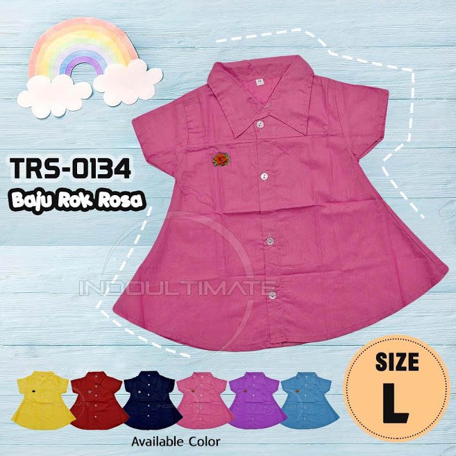 Dress Anak Kemeja Balita Bayi Perempuan Baju Atasan Pakaian Anak baju Bayi Perempuan TRS-0134