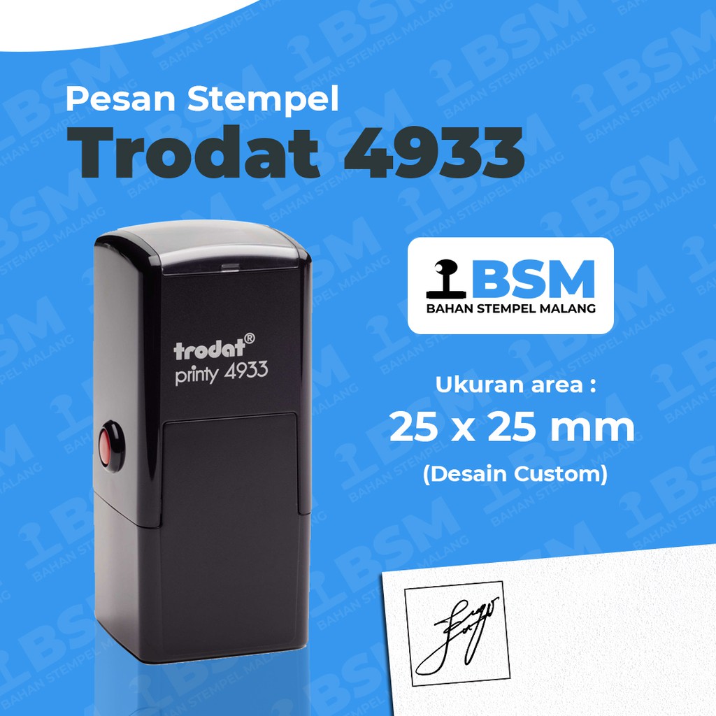 

Pesan Stempel Trodat 4933 - Ukuran 25 x 25 mm - Stempel Tanda Tangan, Logo, Gambar