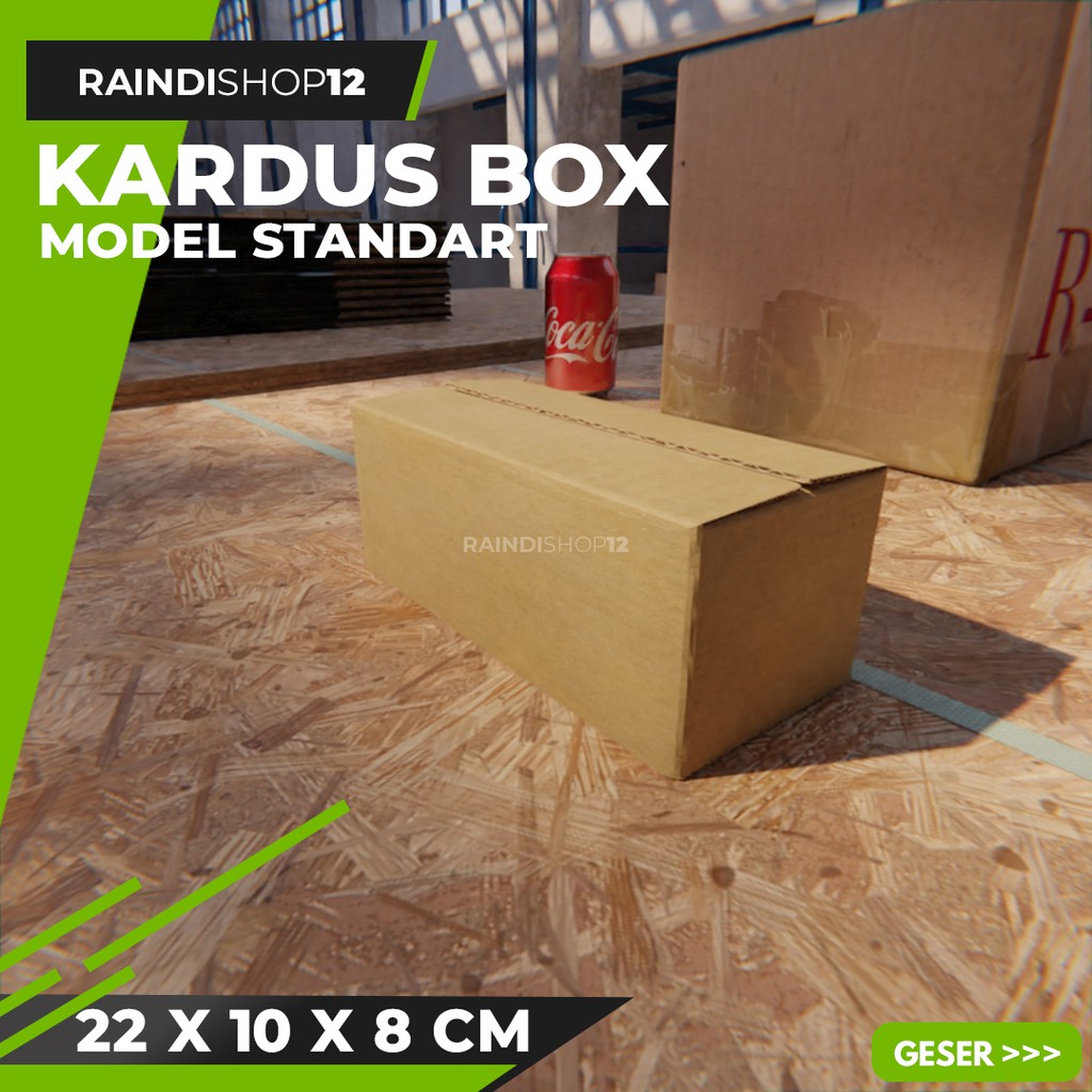 

BOX 22 X 10 X 8 CM KARDUS KOTAK KEMASAN PACKAGING KADO POLOS
