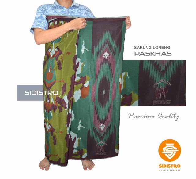 SARUNG LORENG MOTIF SATUAN PASKHAS TNI ORIGINAL